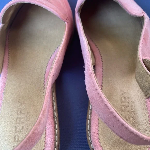 ❌SOLD❌Sperry Women's Saybrook Slingback Suede Loafer Flat- pink - size 5.5 - Picture 6 of 8